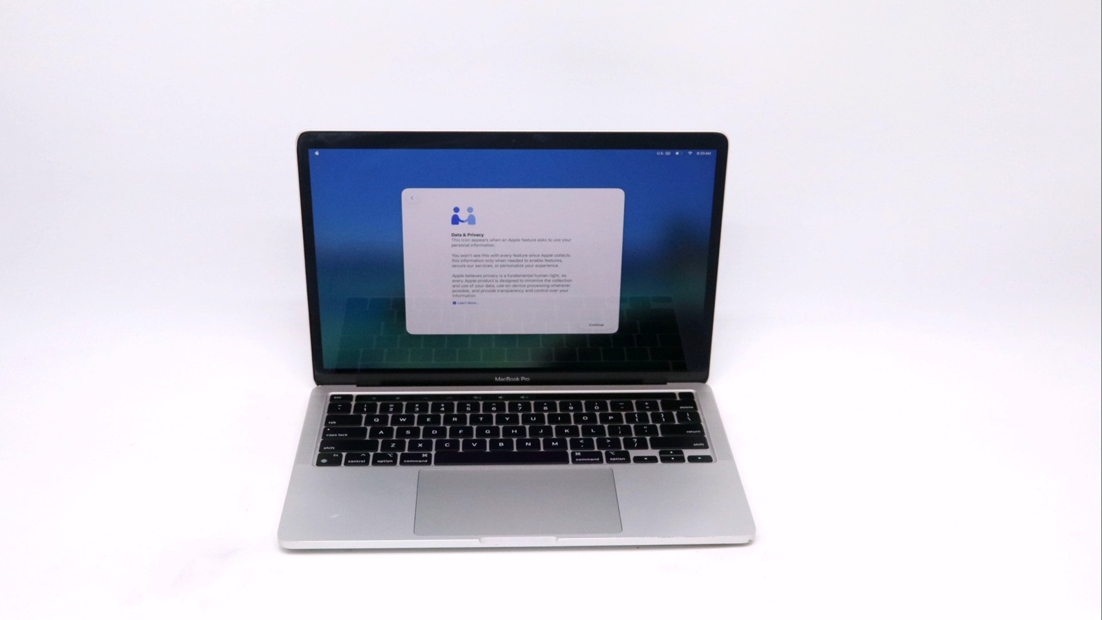 Apple MacBook Pro Retina 13″ M1 8-Core 8GB SSD 256GB Silver 2020 Grade B BAD BAT