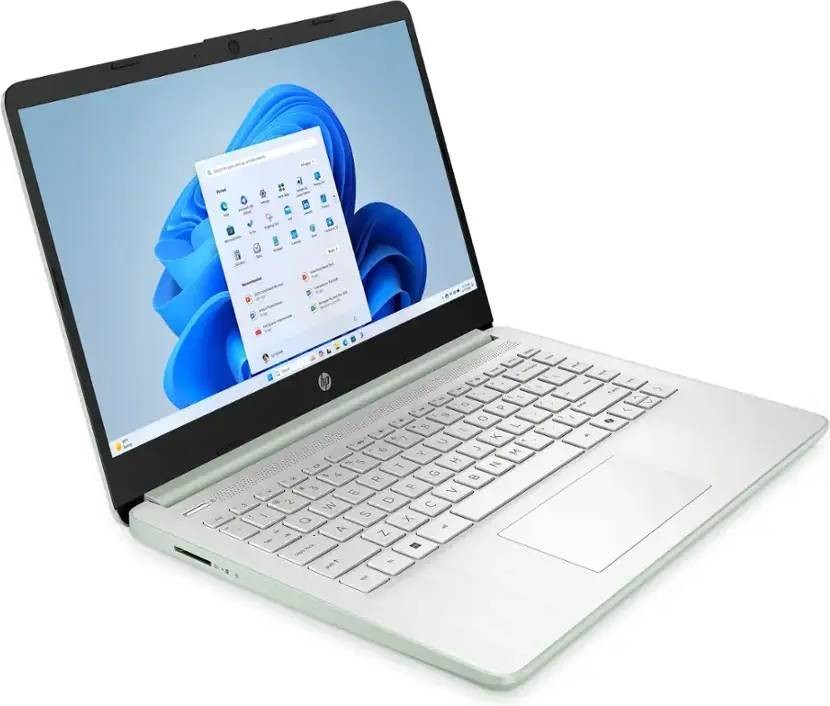 HP 14-dq6013dx 14″ Intel N150 4GB DDR4 128GB UFS W11H Laptop, Willow Green