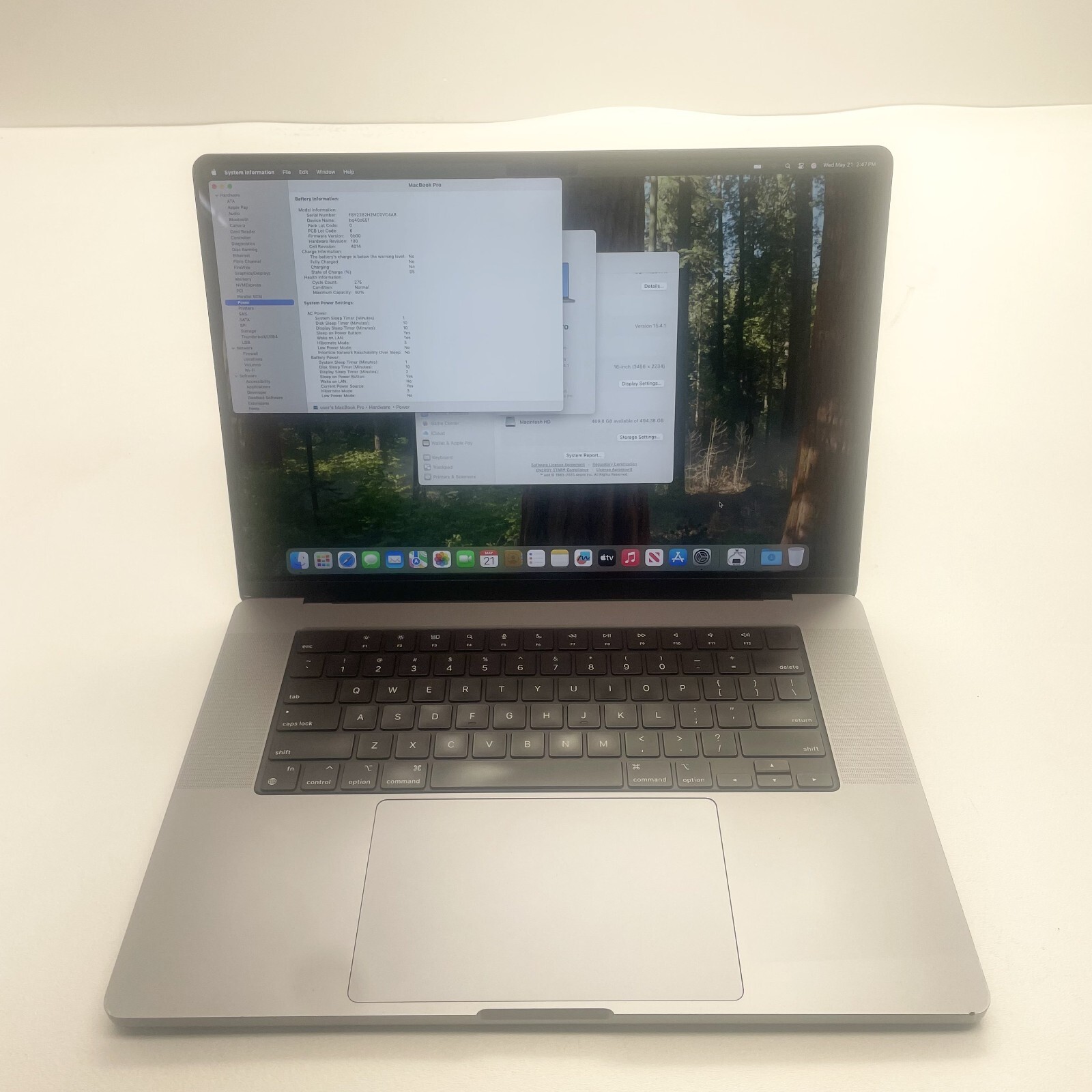 Apple MacBook Pro A2485 16″ M1 Pro 10-Core Chip 32GB RAM 512GB SSD
