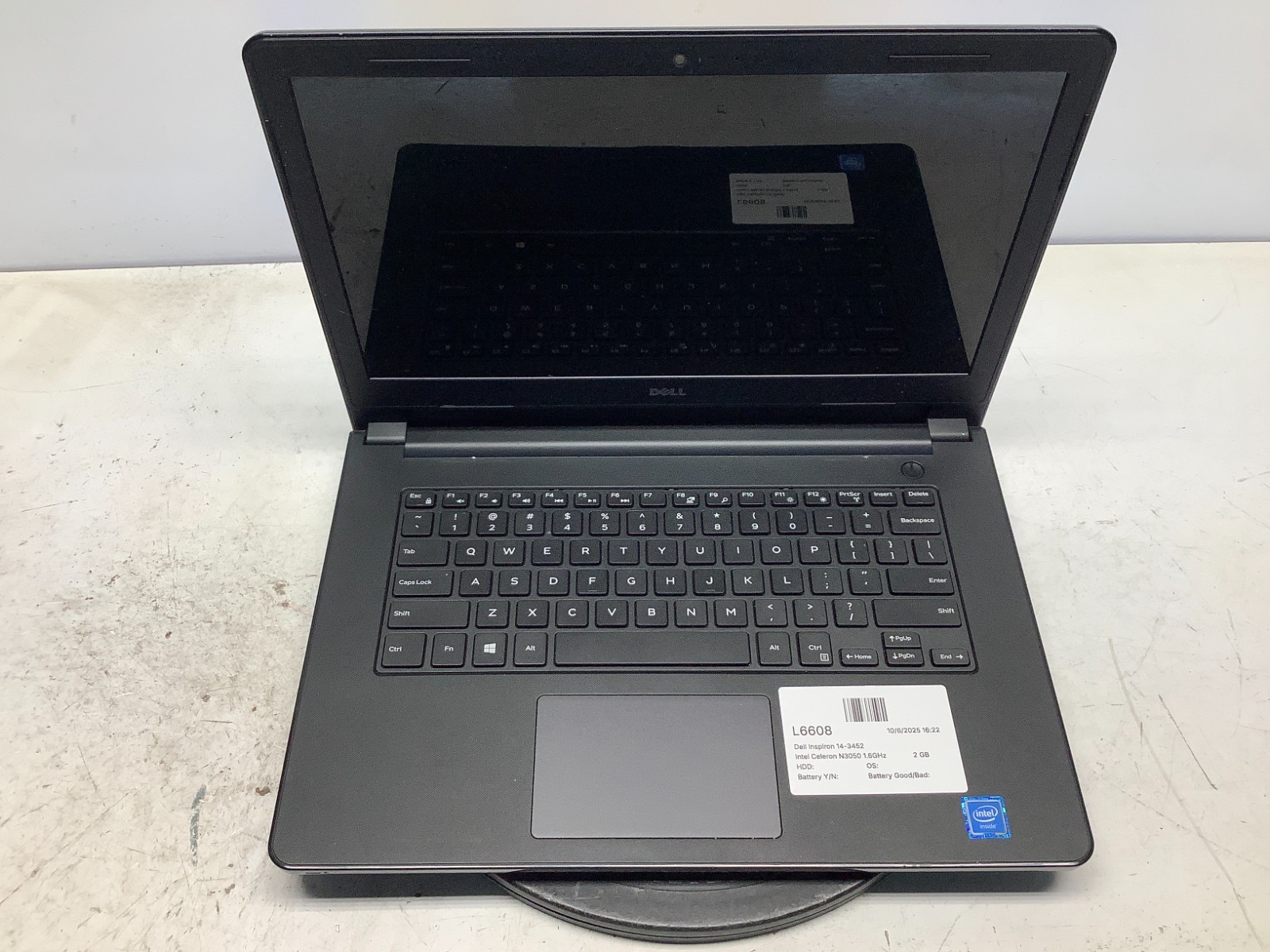 Dell Inspiron 14-3452 Intel Celeron N3050 1.6GHz 2 GB NO HDD