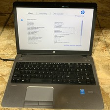 HP ProBook 450 G1 w/i3-4000M, 4GB RAM 256 GB SSD Laptop for Parts W10 H694
