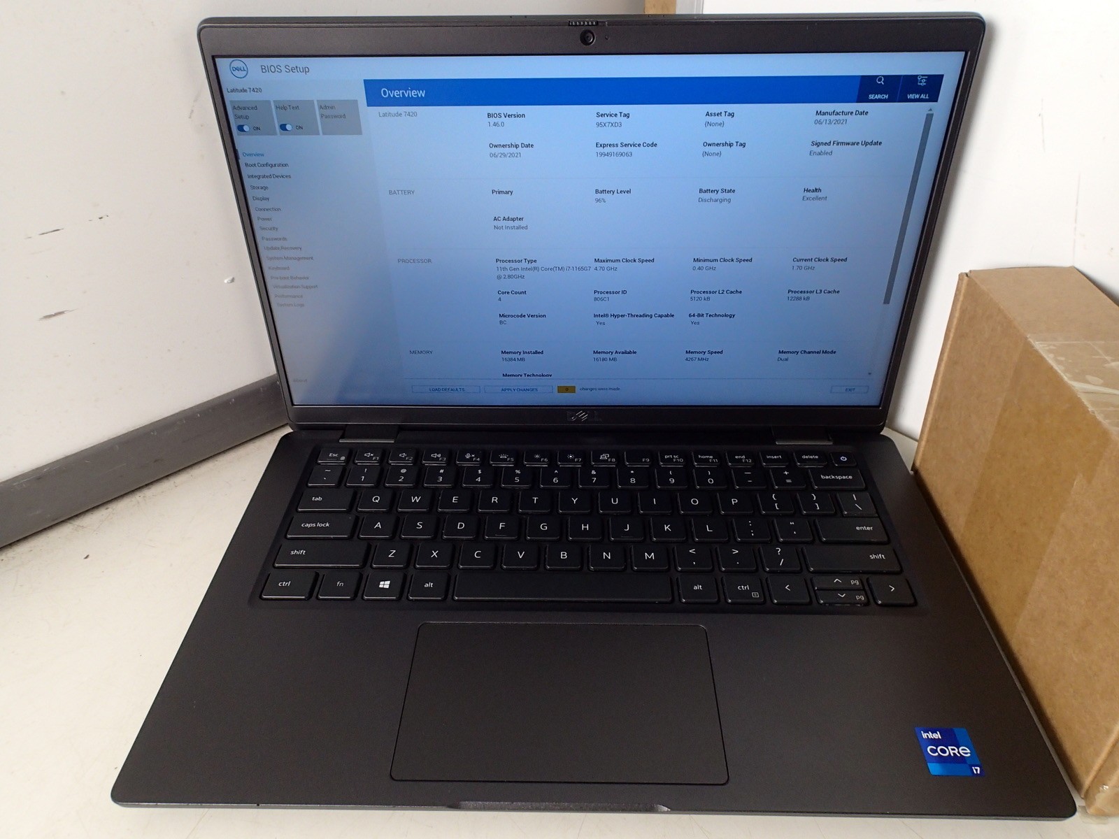 Dell Latitude 7420 Intel i7 1165G7 2.80GHz 16GB RAM 512GB m.2 Windows 11