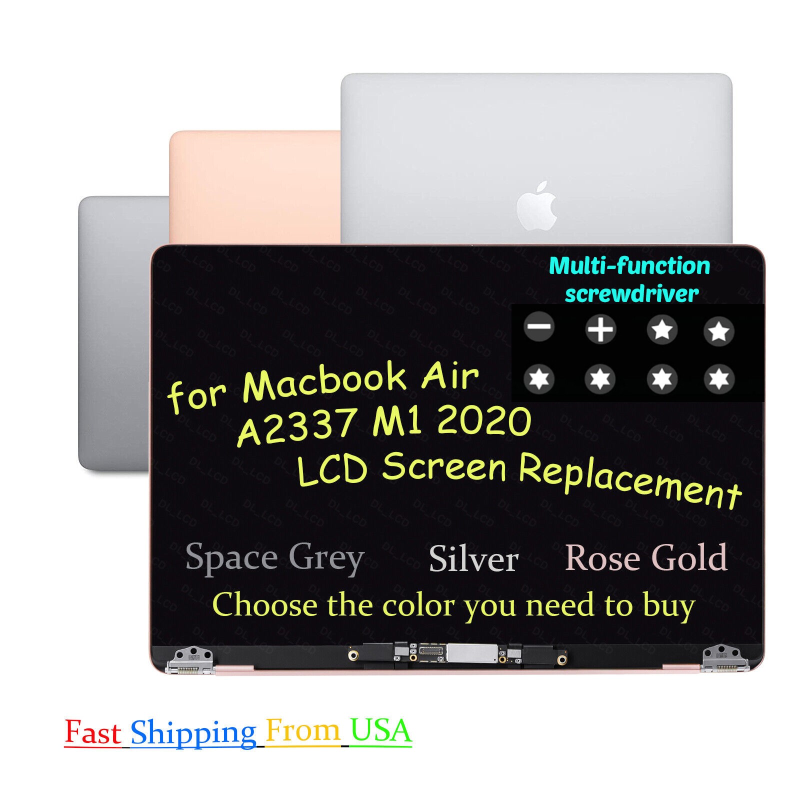 13″ for MacBook Air 2020 M1 A2337 EMC 3598 Retina LCD Screen Display Assembly