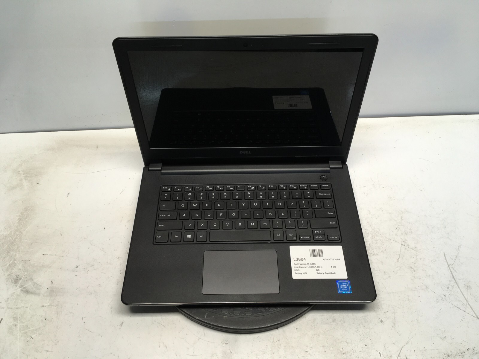 Dell Inspiron 14 3452 Intel Celeron N3050 1.6GHz 4 GB NO HDD