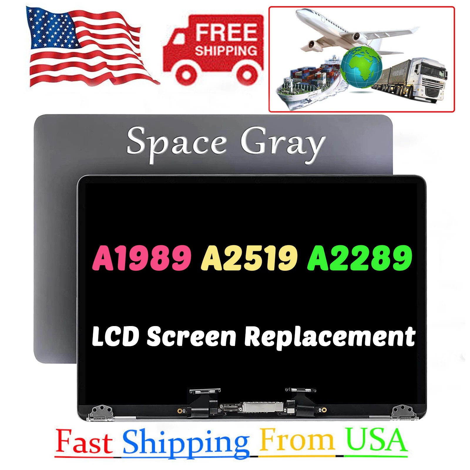 for Apple MacBook Pro A1989 A2159 A2289 2018-2020 LCD Screen Display Assembly