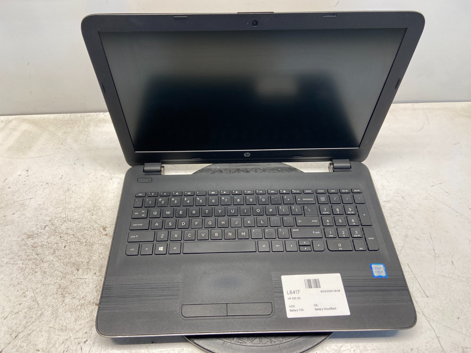 HP 250 G5 Intel i5-6200U 2.3GHz 8 GB NO HDD