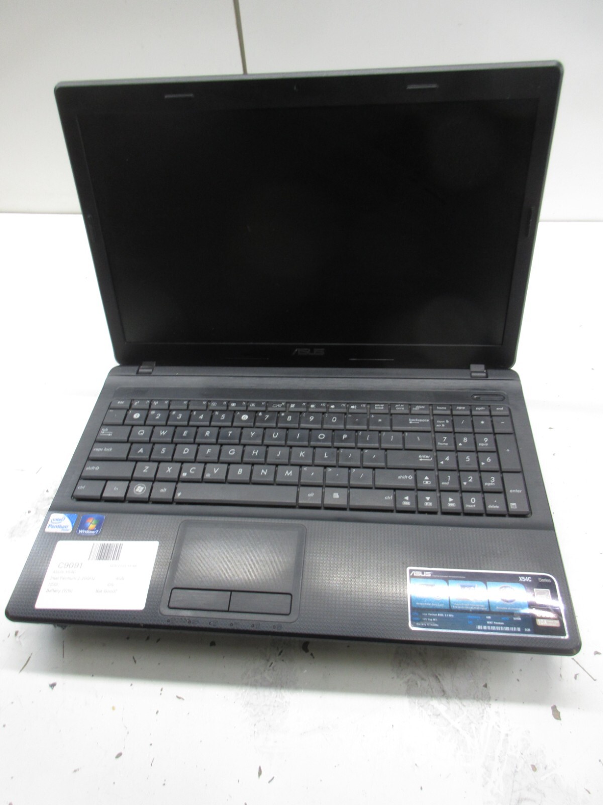 ASUS X54C Intel Pentium 2.20GHz 4GB NO HDD No Batt