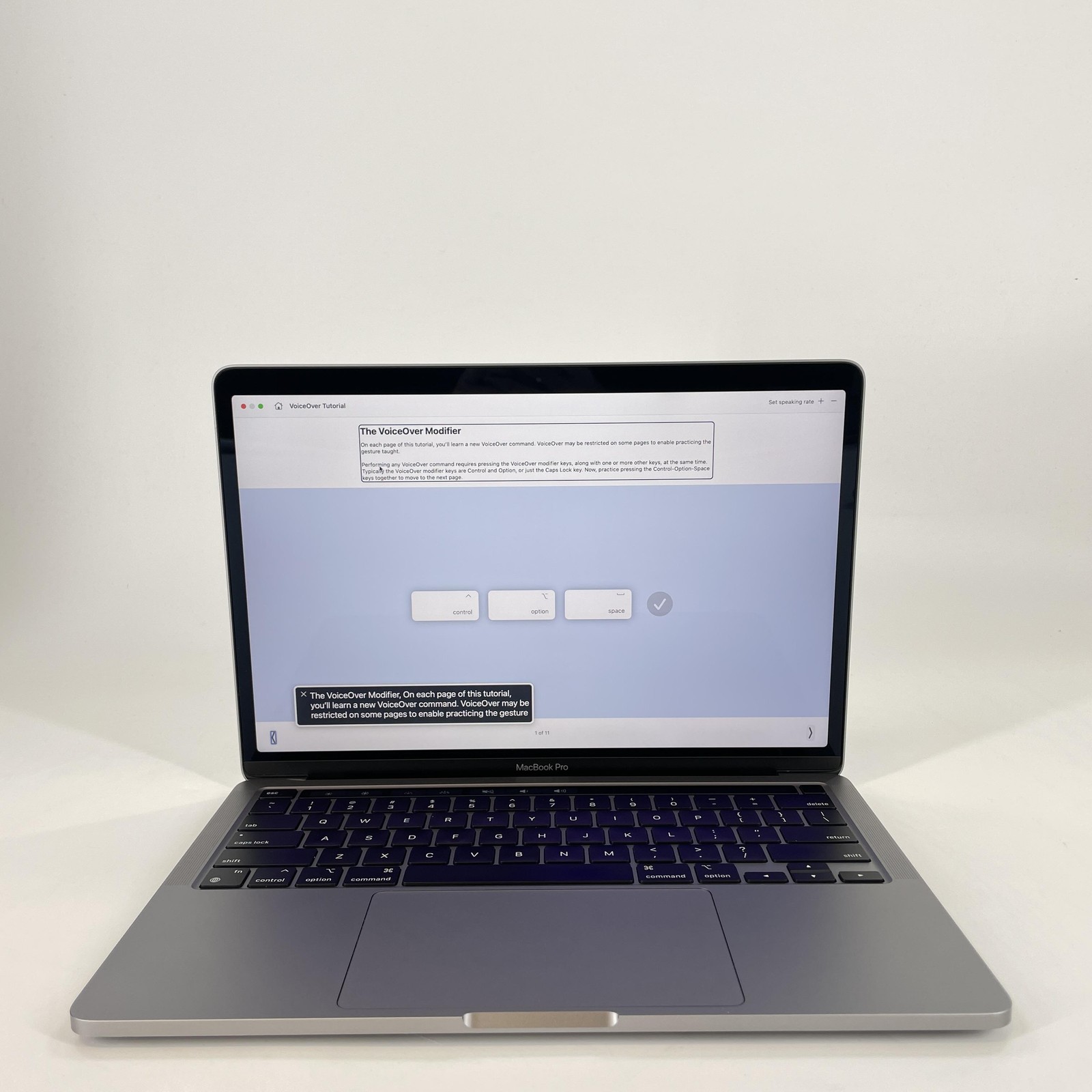 MacBook Pro 13 Space Gray 2020 3.2 GHz M1 8-Core CPU 8-Core GPU 16GB 512GB SSD