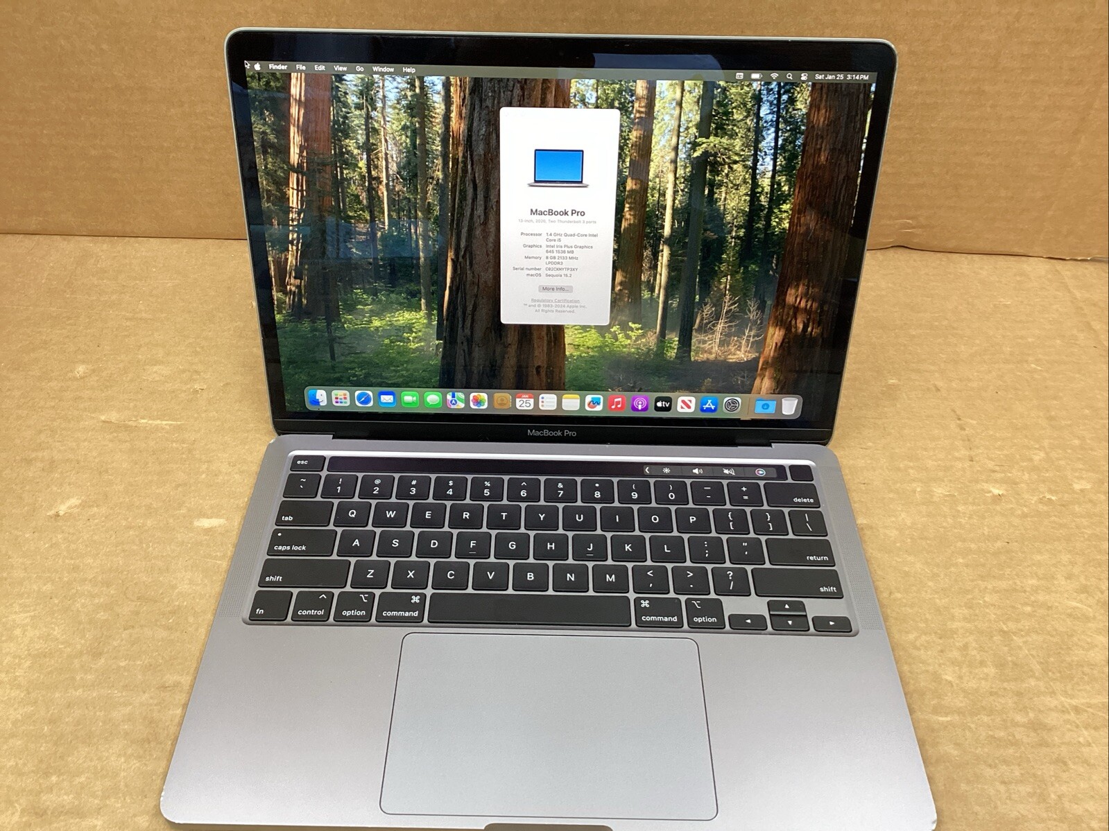 Apple MacBook Pro A2289 13″ i5-8257U 8GB RAM 256GB SSD Laptop READ!
