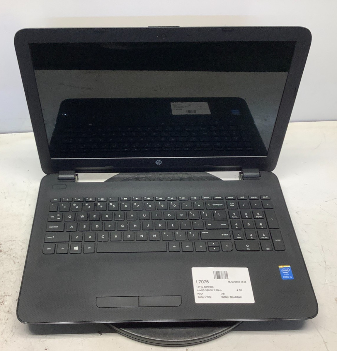 HP 15-AC151DX Intel i5-5200U 2.2GHz 4 GB NO HDD