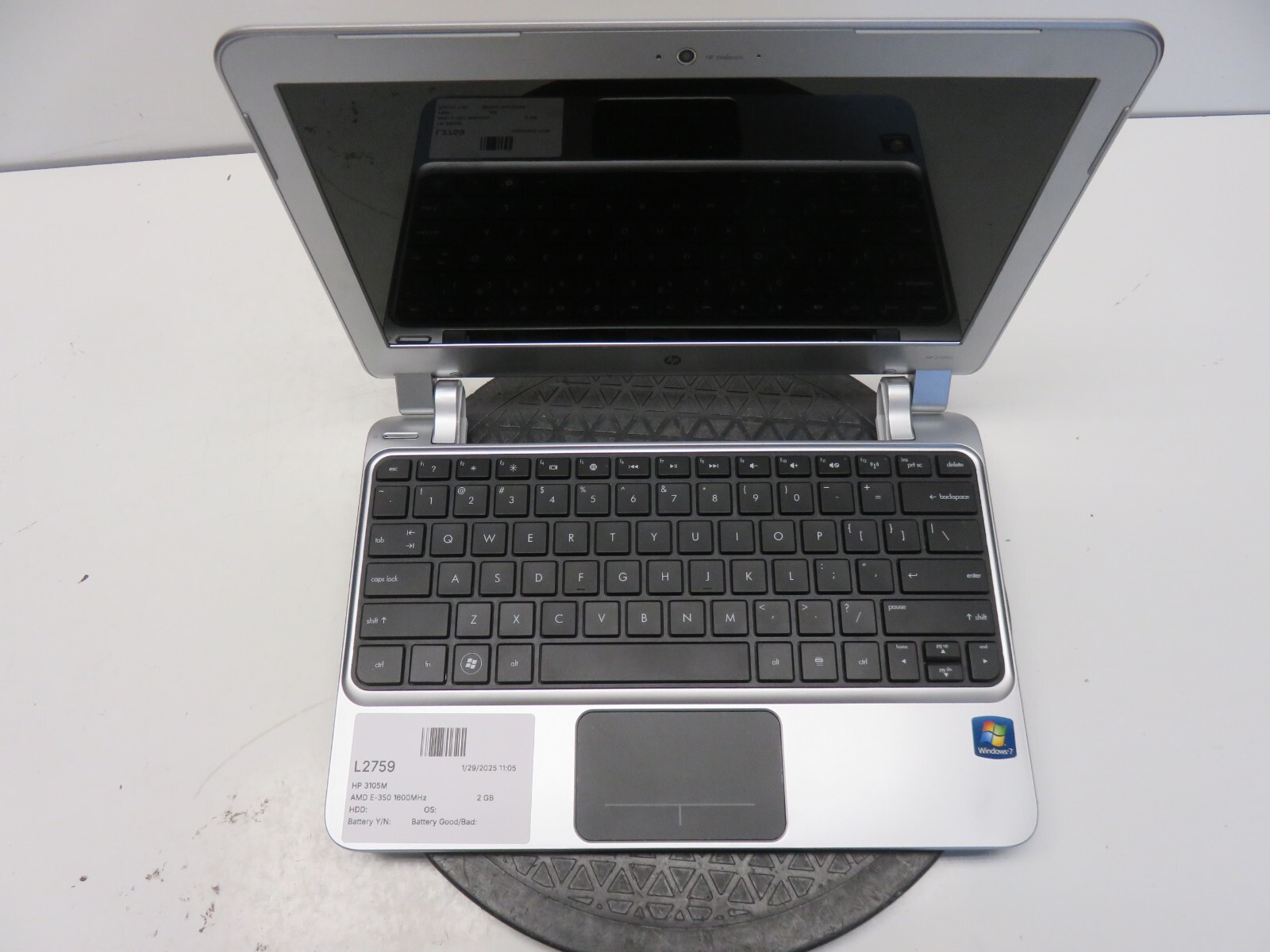 HP 3105M AMD E-350 1600MHz 2 GB NO HDD No Batt READ
