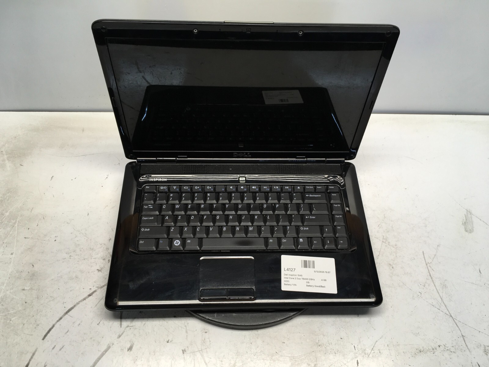 Dell Inspiron 1545 Intel Core 2 Duo T6400 2GHz 4 GB NO HDD No Batt