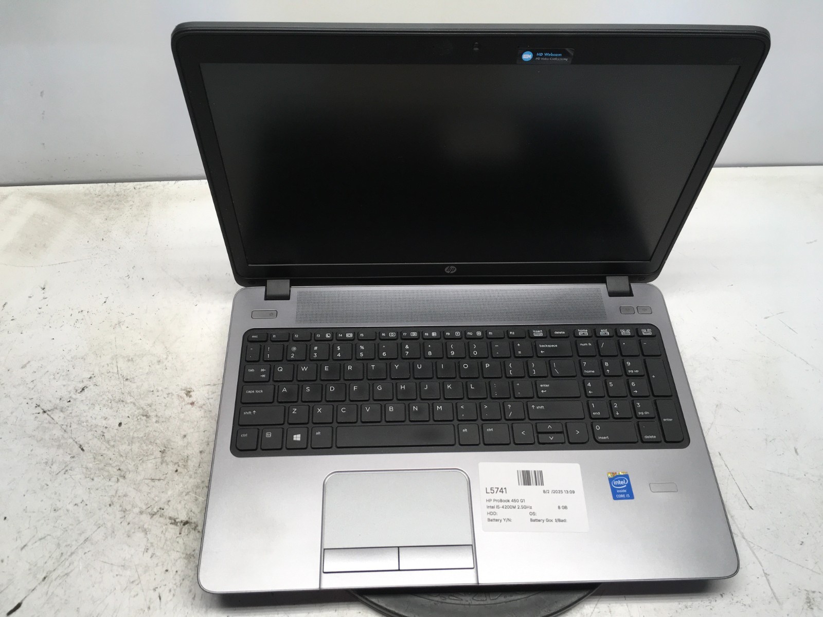 HP ProBook 450 G1 Intel i5-4200M 2.5GHz 8 GB NO HDD READ