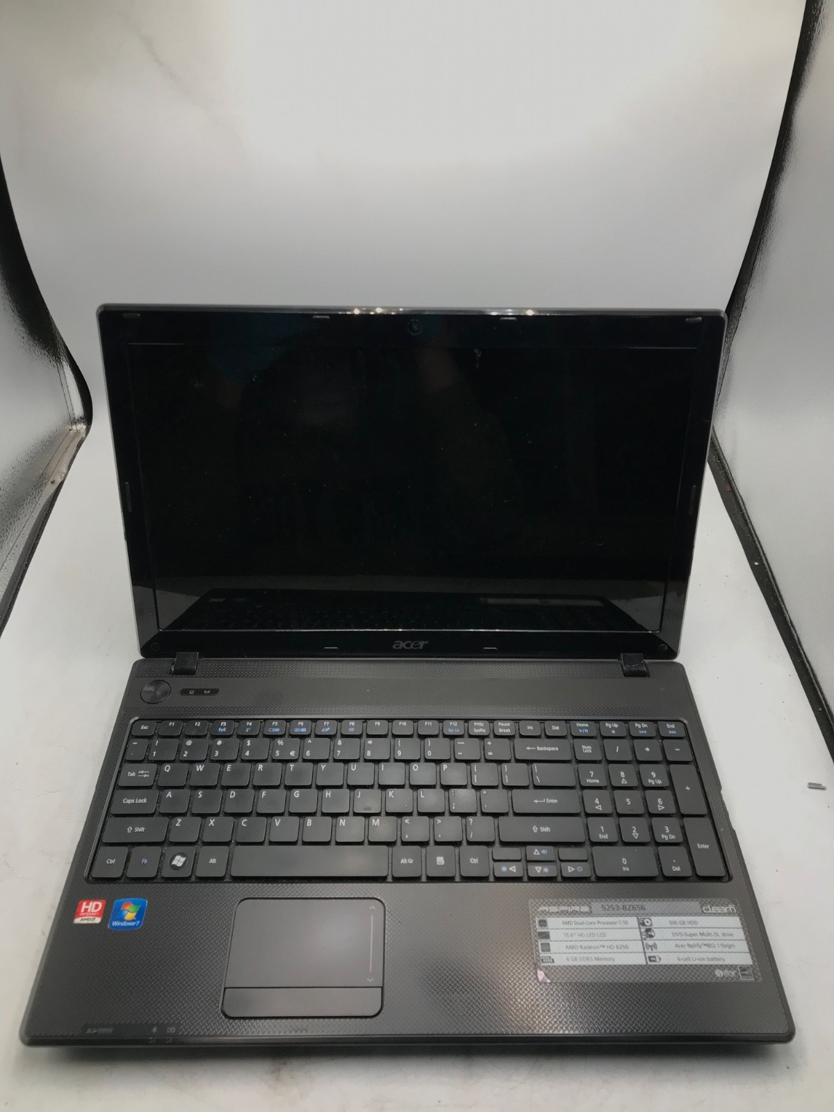 Acer Aspire 5253-BZ656 AMD C-50 Dual-Core 15″ -NO POWER/PARTS-MZ
