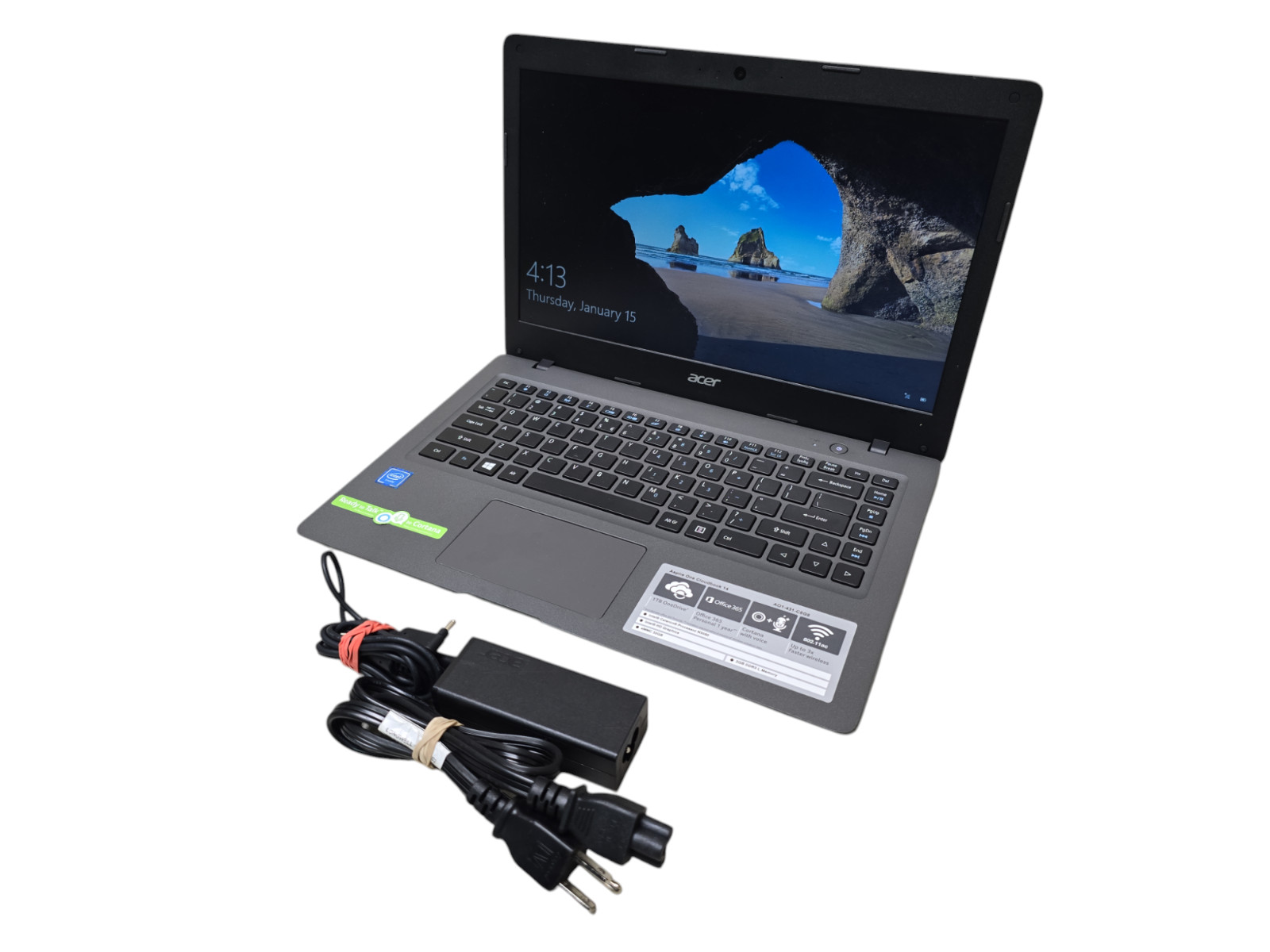 Acer One Cloudbook 14 Celeron N3050@1.6GHz 32GB HDD 2GB Ram Win 10 Tested