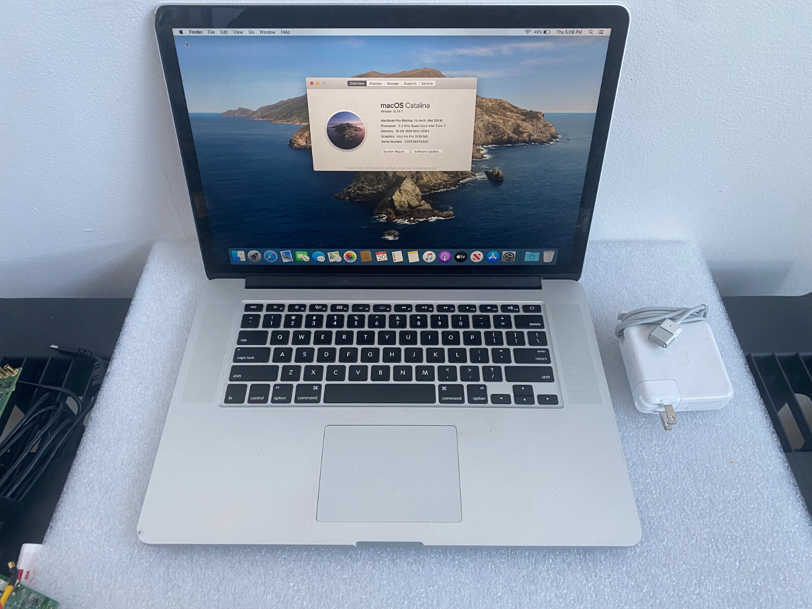 Apple MacBook Pro 15″ Mid 2014 i7 2.2GHz 16GB RAM 250GB SSD Retina