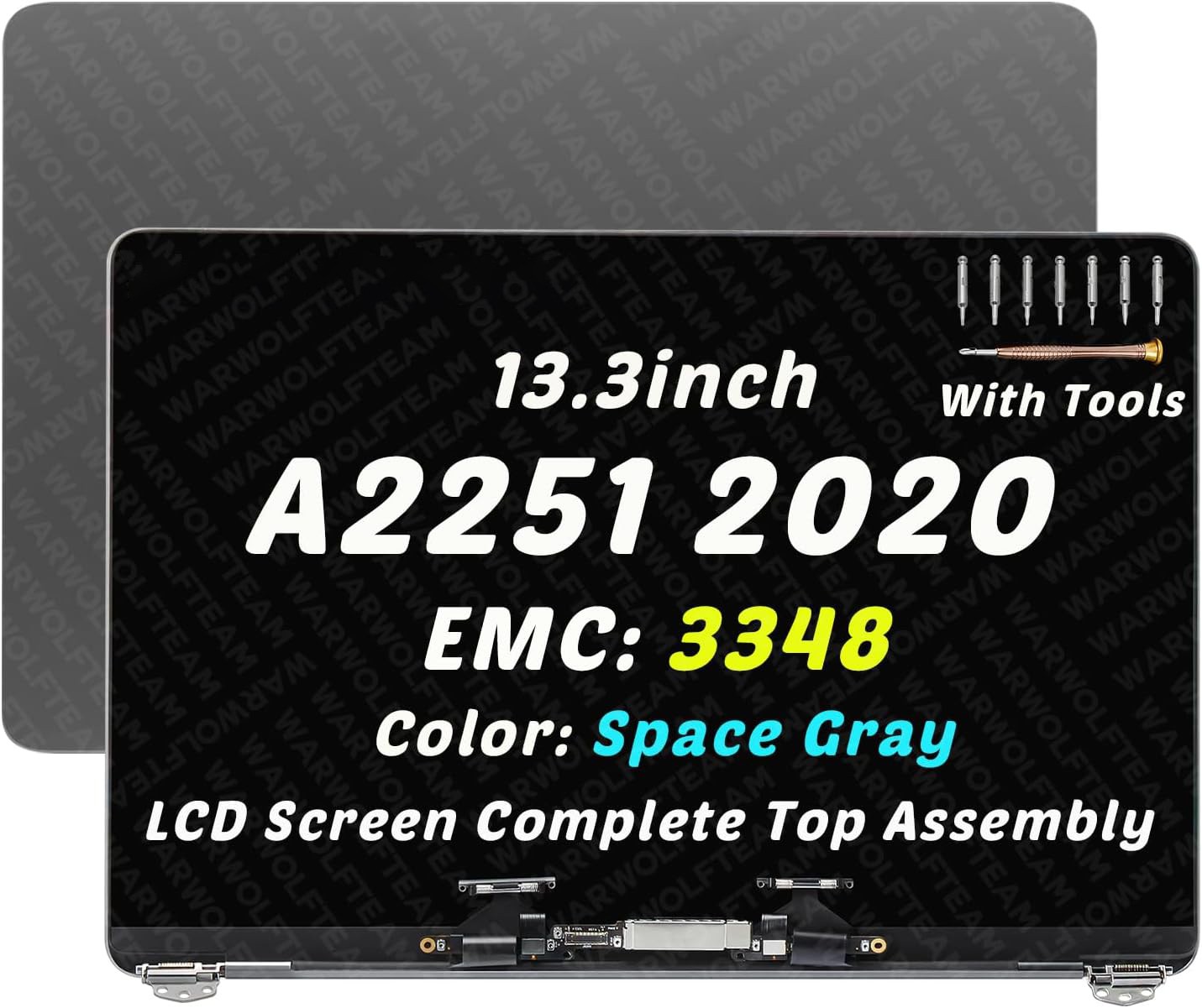 MACBOOK PRO 13″ 2020 A2251 EMC 3348 LCD RETINA DISPLAY SPACE GRAY 661-15732