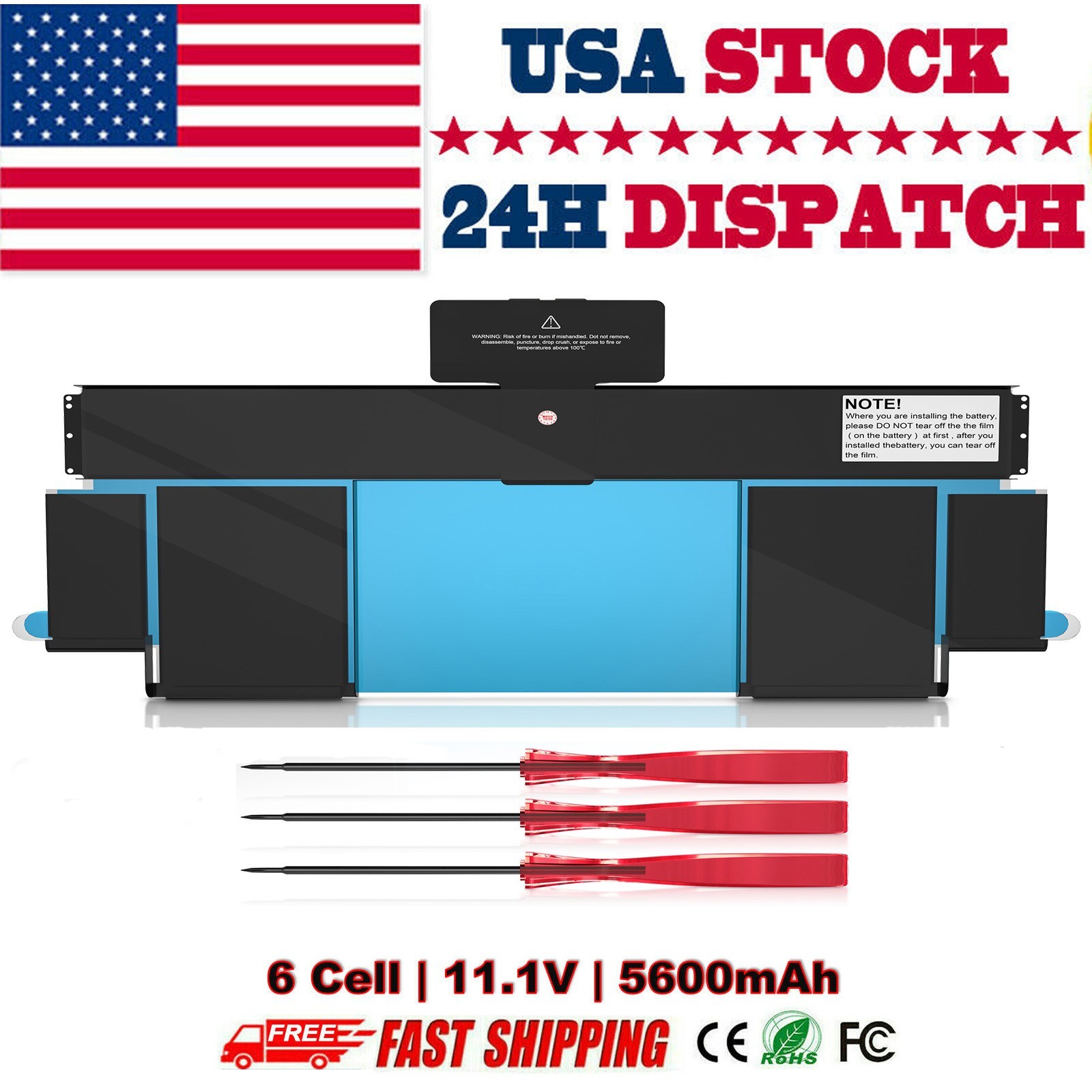 A1437 A1425 Battery for Apple MacBook Pro 13″ Late 2012 Early 2013 EMC 2557 2672