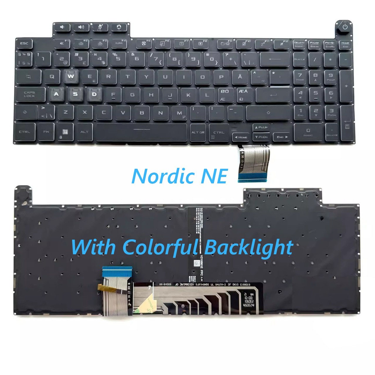 NE Keyboard For ASUS TUF Gaming A16 FA607PI FA607P FA607PV Black