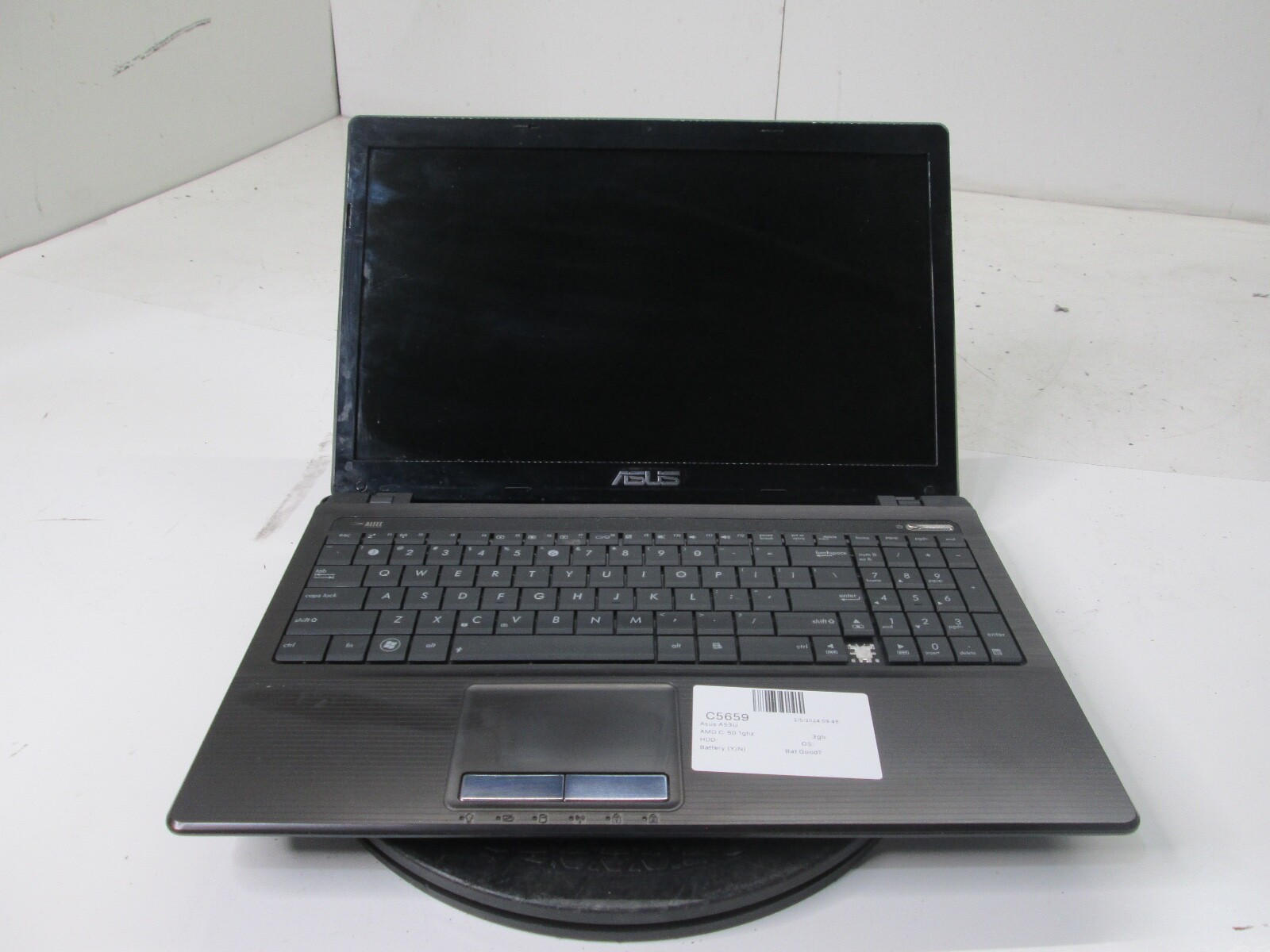 Asus A53U AMD C-60 1 GHz 3 GB NO HDD No Batt