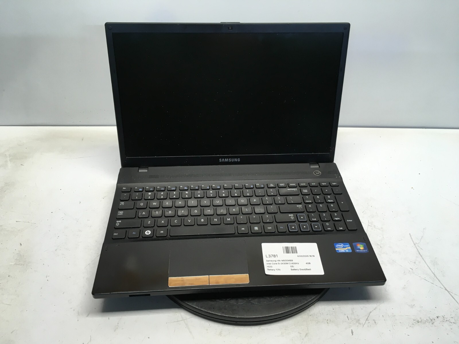 Samsung NP300V5A Intel Core i5-2430M 2.40GHz 4GB NO HDD