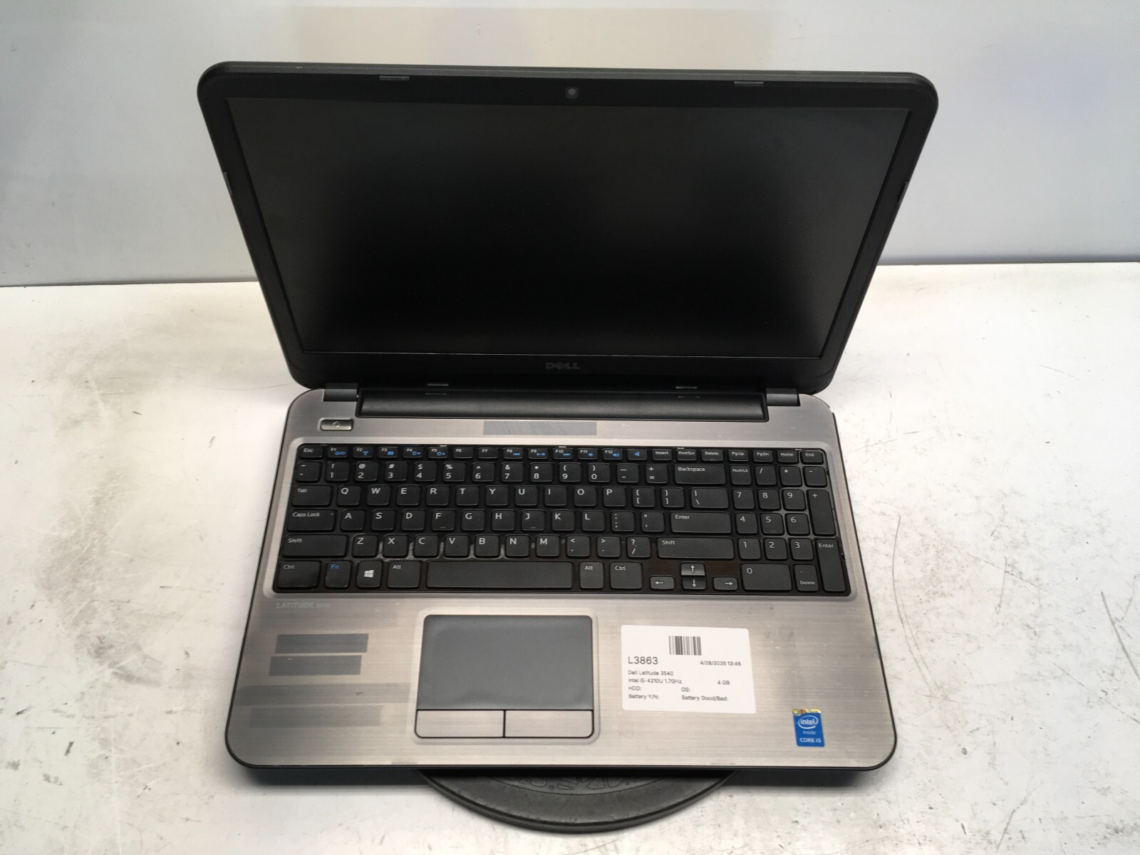 Dell Latitude 3540 Intel i5-4210U 1.7GHz 4 GB NO HDD