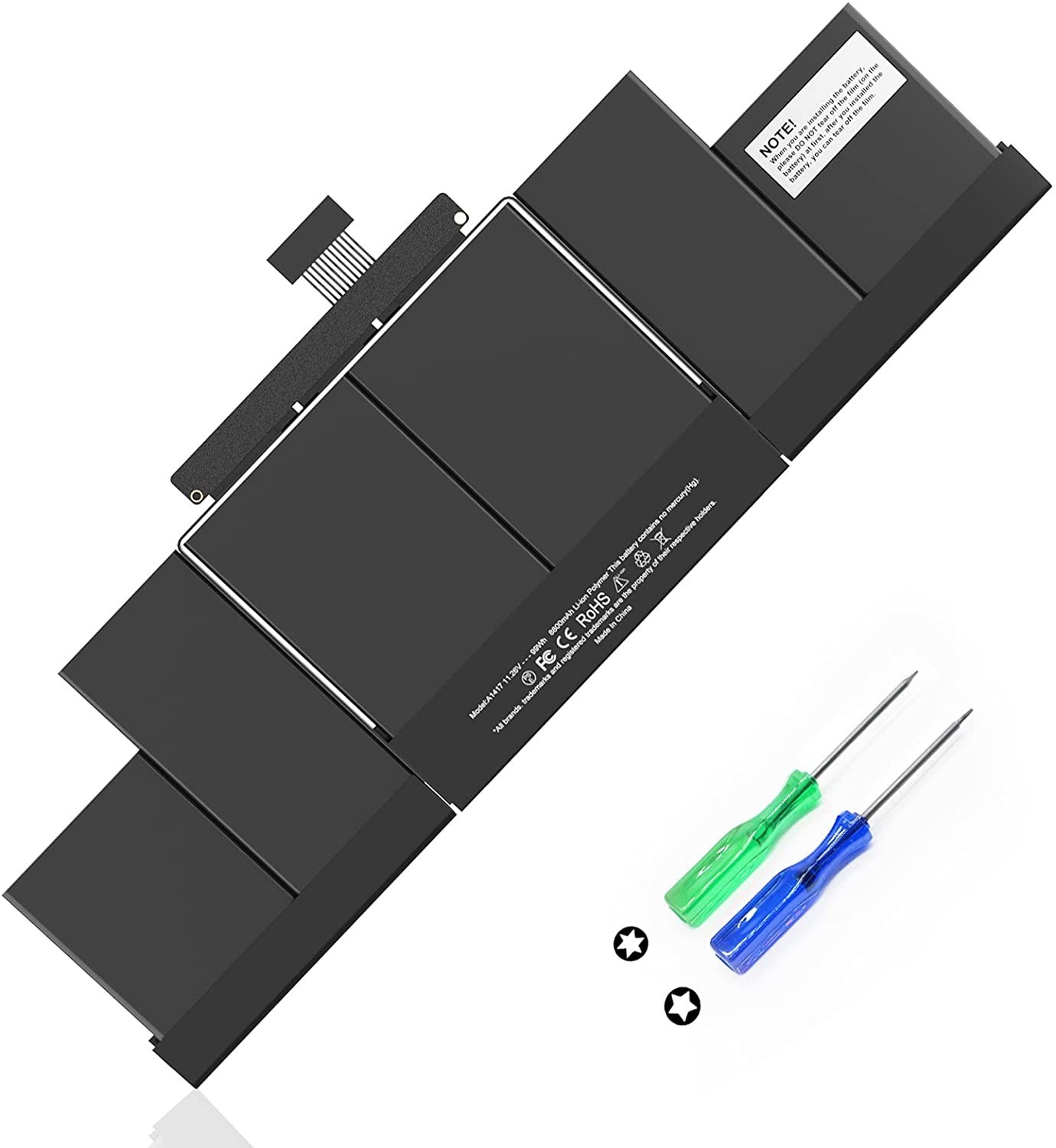 A1417 Battery for Apple Macbook Pro 15inch Retina A1398 Mid 2012 Early 2013 99Wh