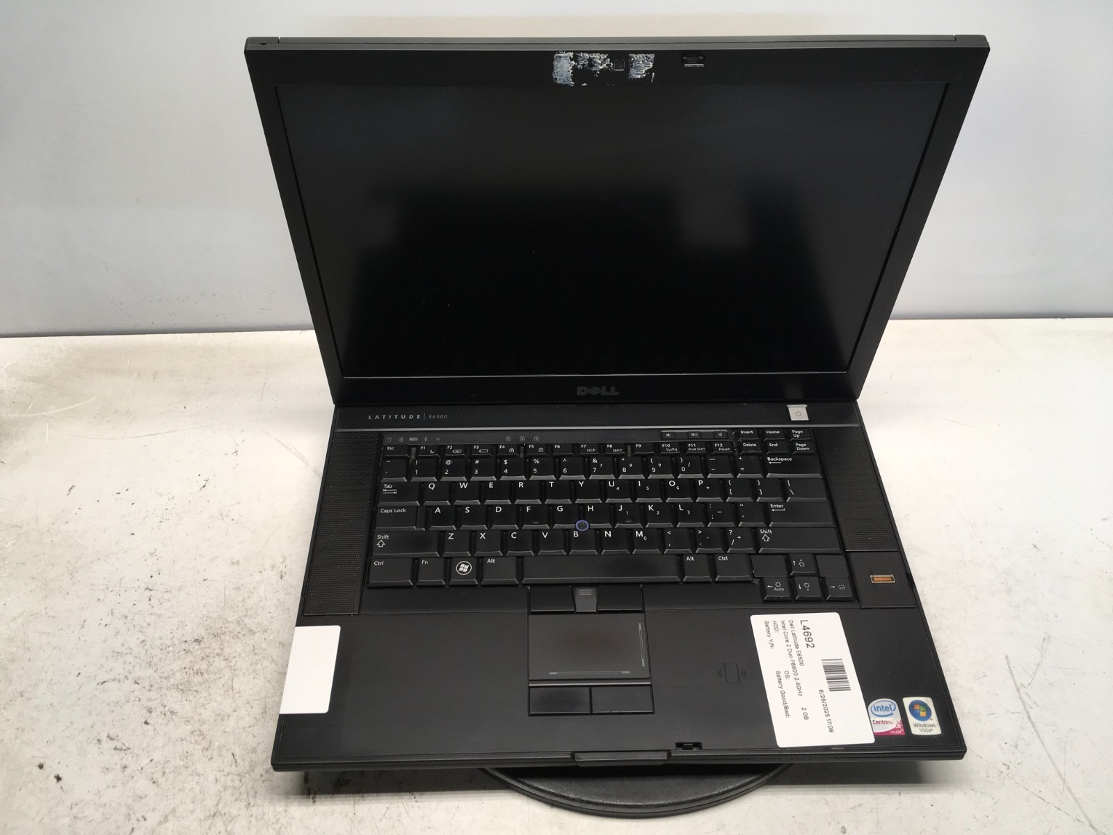 Dell Latitude E6500 Intel Core 2 Duo P8600 2.4GHz 2 GB NO HDD/Battery