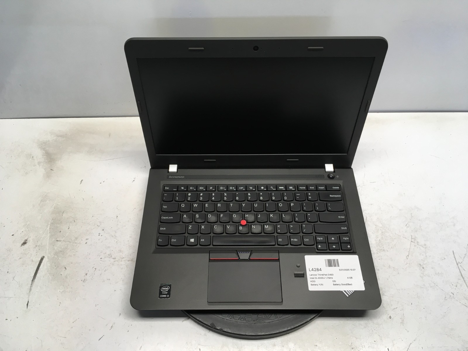 Lenovo ThinkPad E450 Intel i3-4005U 1.7GHz 4 GB NO HDD/Battery
