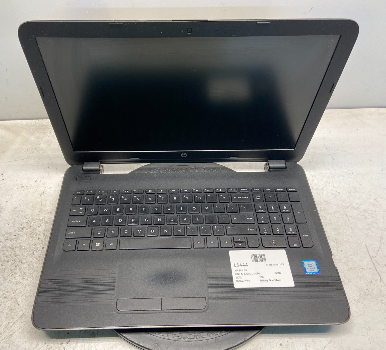 HP 250 G5 Intel i5-6200U 2.3GHz 8 GB NO HDD