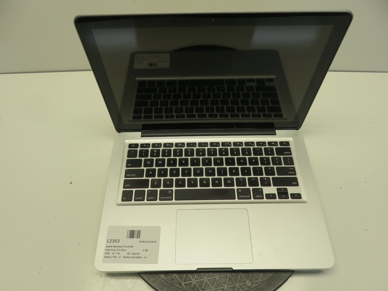Apple MacBook Pro A1278 i5 2.5GHz 4GB MacOS 10.8.5 1TB No Batt