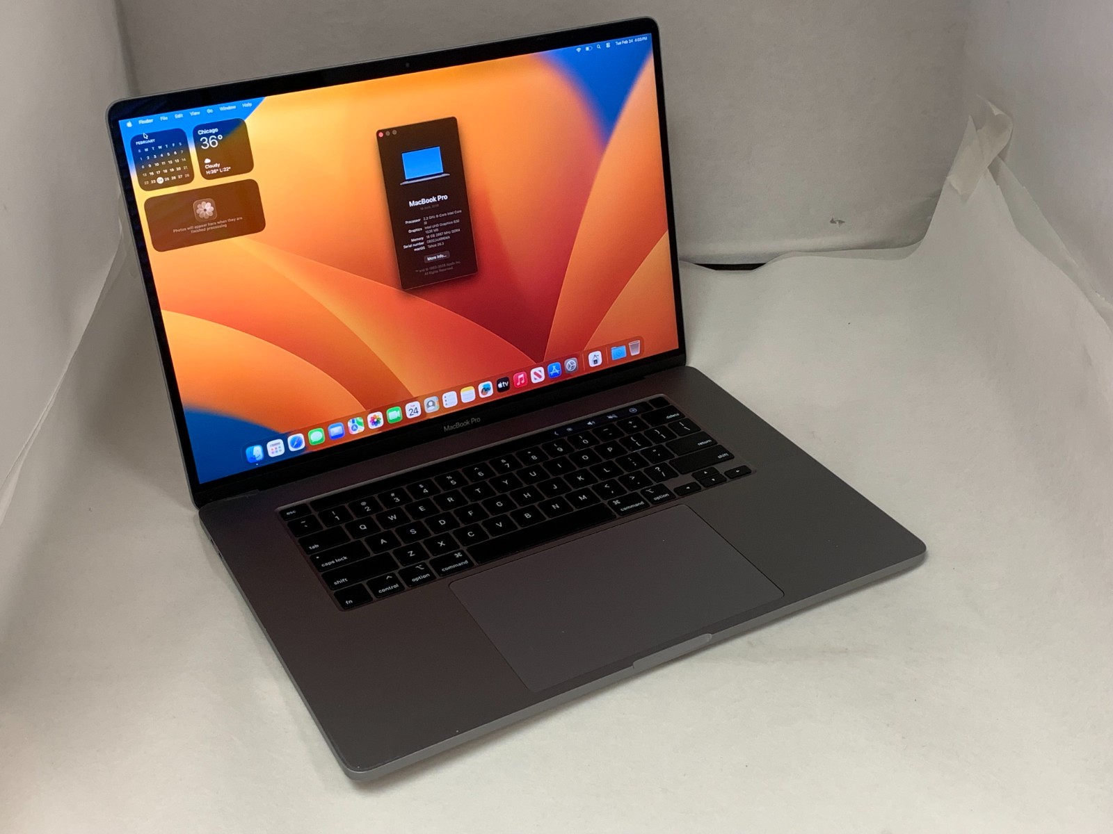 Apple MacBook Pro A2141 16″ 2019 i9-9880HK 2.3GHz 16GB 1TB Radeon Pro 5500M