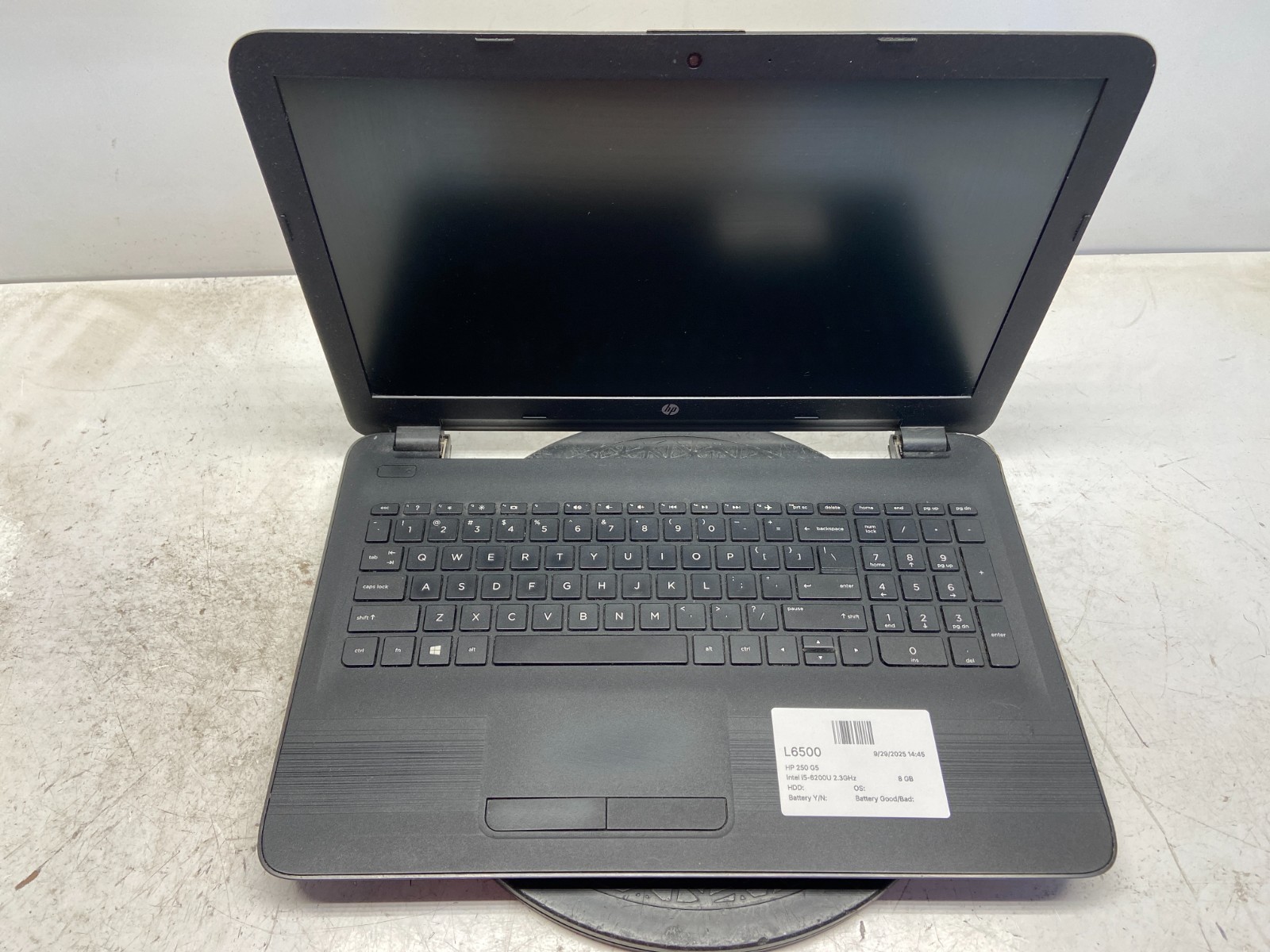 HP 250 G5 Intel i5-6200U 2.3GHz 8 GB NO HDD