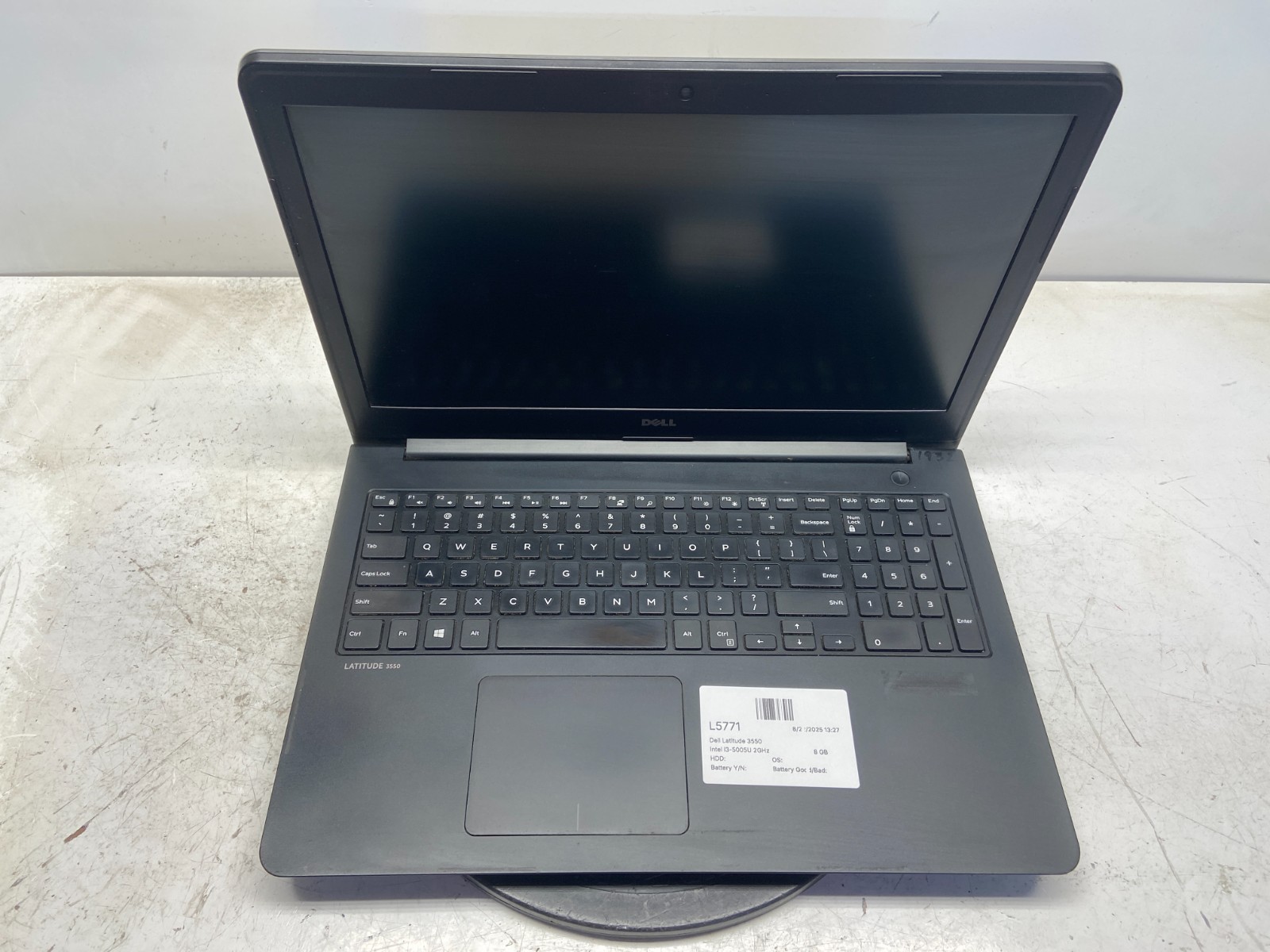 Dell Latitude 3550 Intel i3-5005U 2GHz 8 GB NO HDD