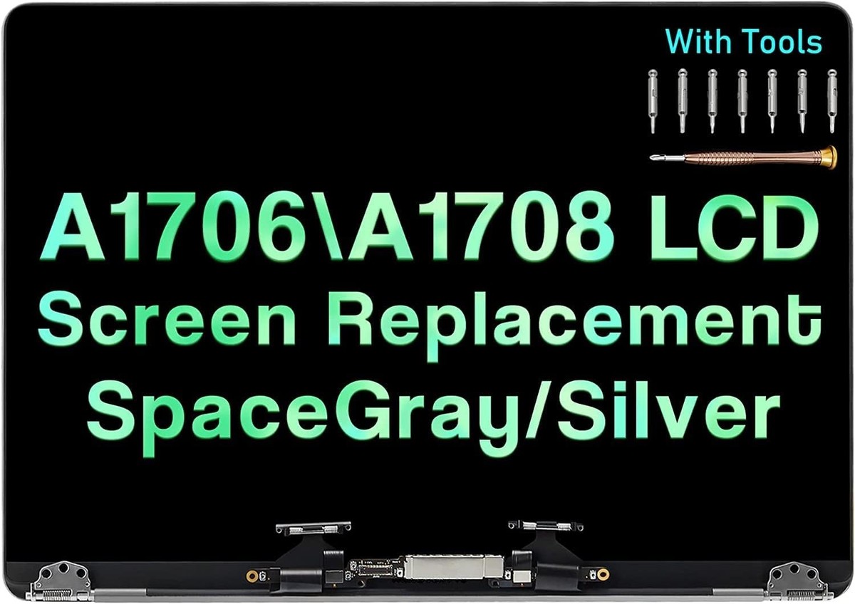 Apple MacBook Pro A1706 A1708 2016 2017 LCD Screen Assembly MNQF2LL/A, MNQG2LL/A
