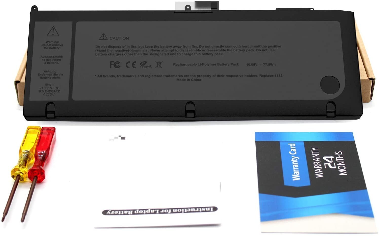 A1382 Battery For Apple MacBook Pro 15 inch A1286 Early 2011 Late 2011 Mid 2012