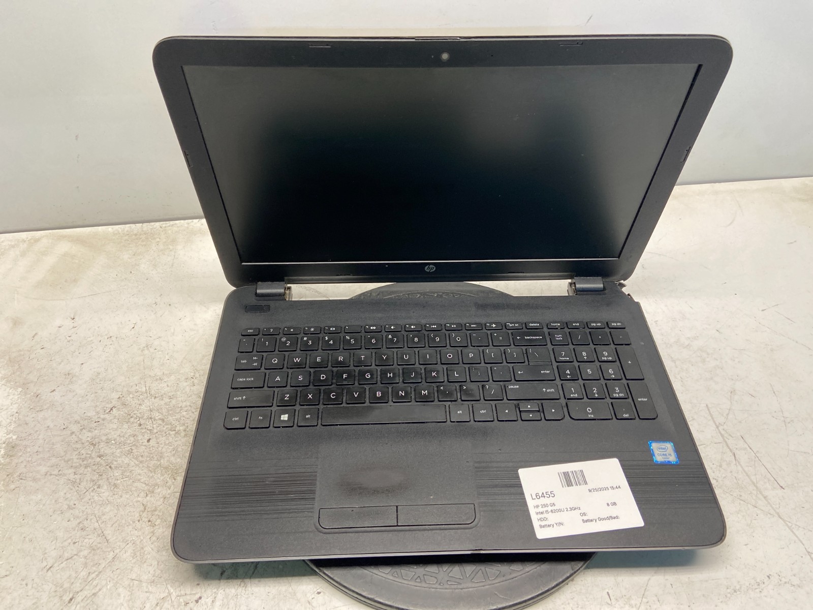 HP 250 G5 Intel i5-6200U 2.3GHz 8 GB NO HDD