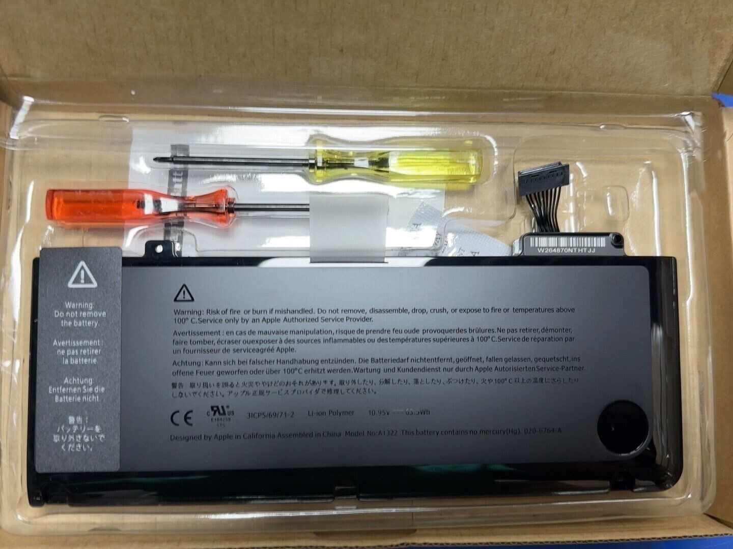 Genuine OEM A1322 Battery For Apple MacBook Pro 13″A1278 Mid 2009 2010 2011 2012