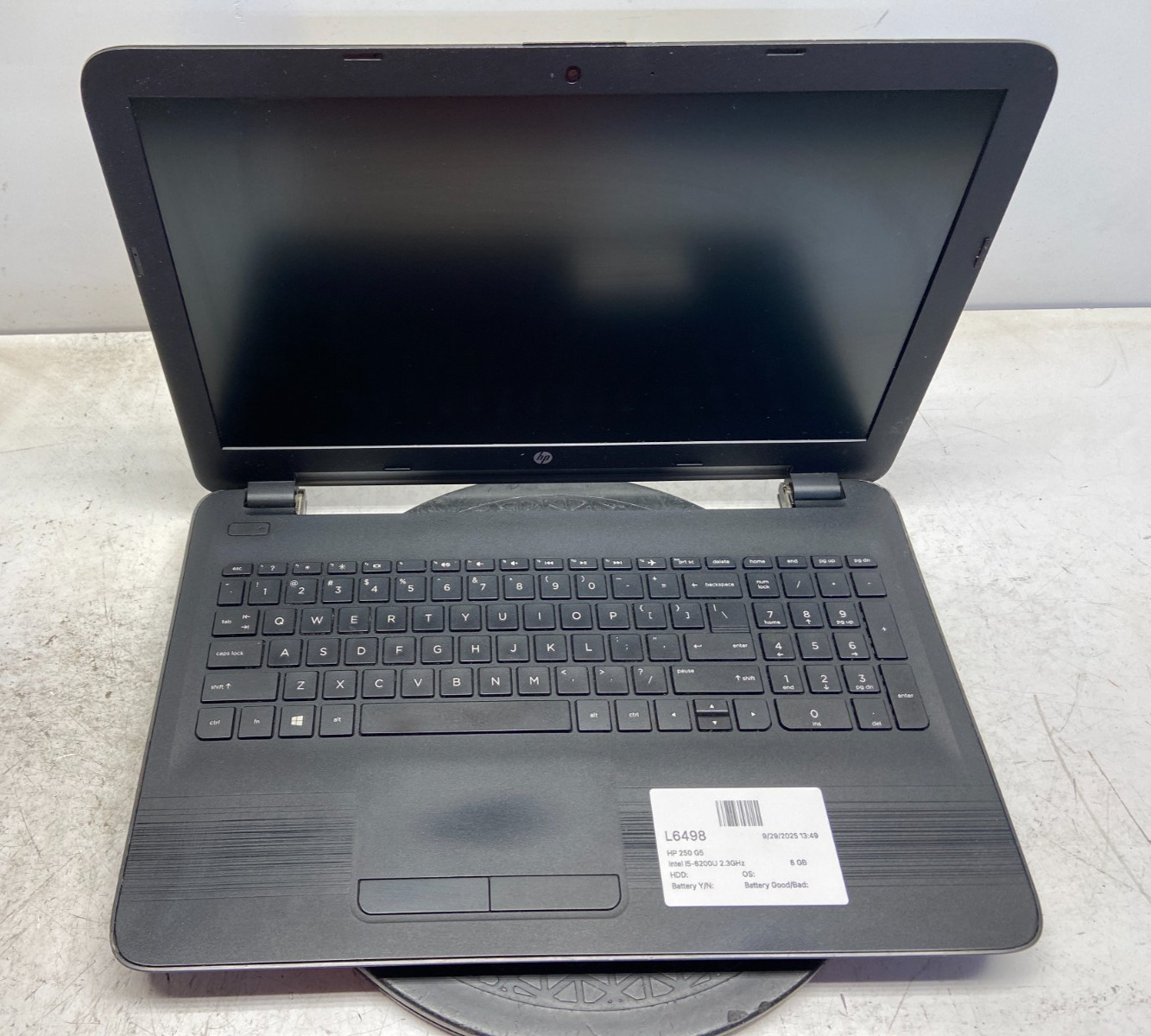 HP 250 G5 Intel i5-6200U 2.3GHz 8 GB NO HDD