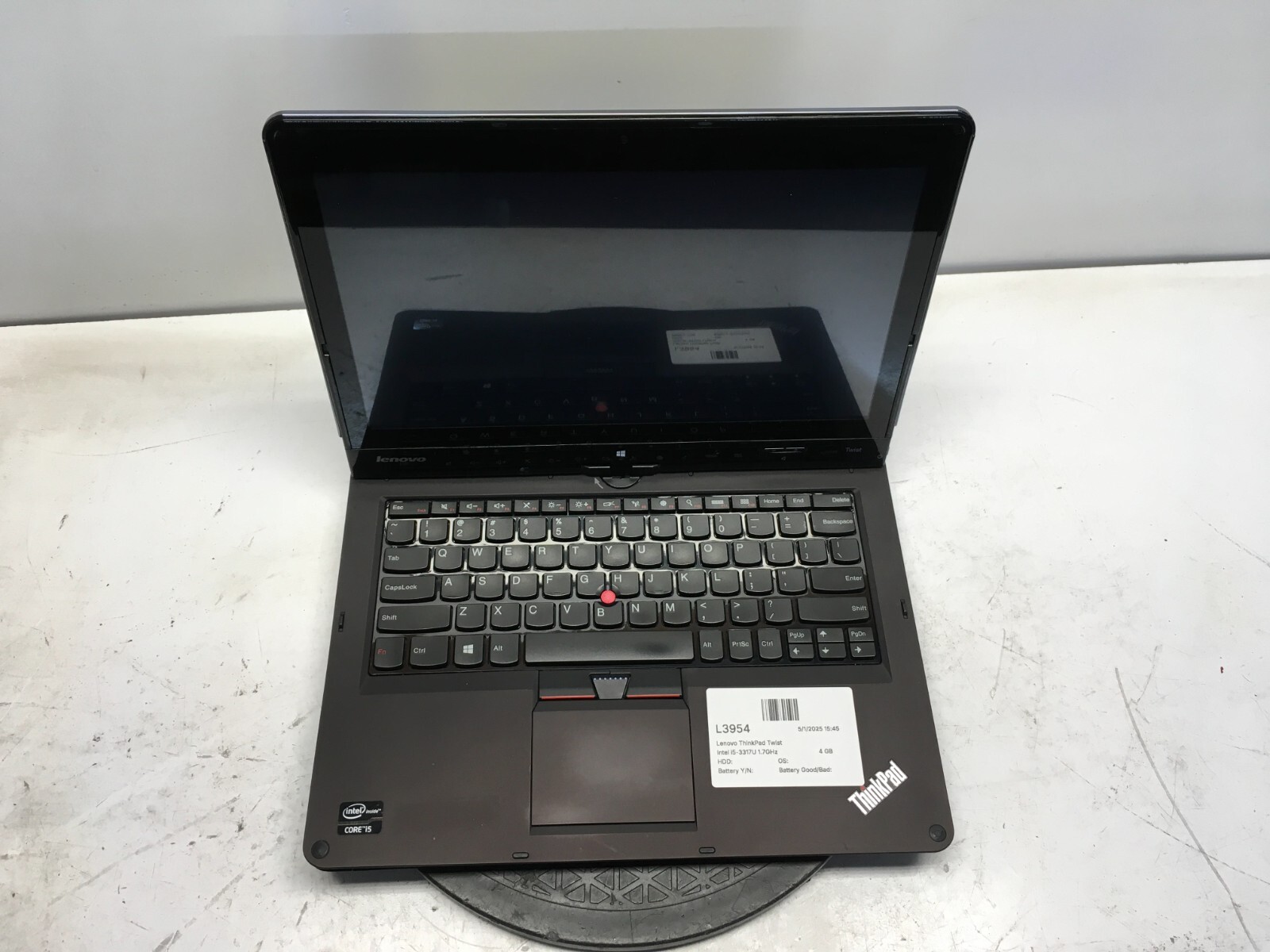 Lenovo ThinkPad Twist Intel i5-3317U 1.7GHz 4 GB NO HDD No Batt