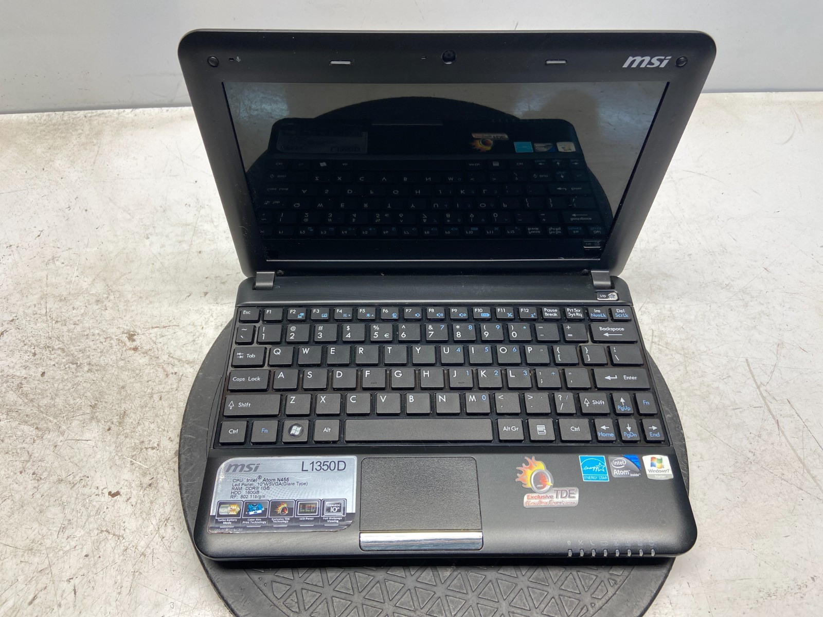 MSI L1350D N014 Intel Atom N455 1.66GHz 1 GB NO HDD