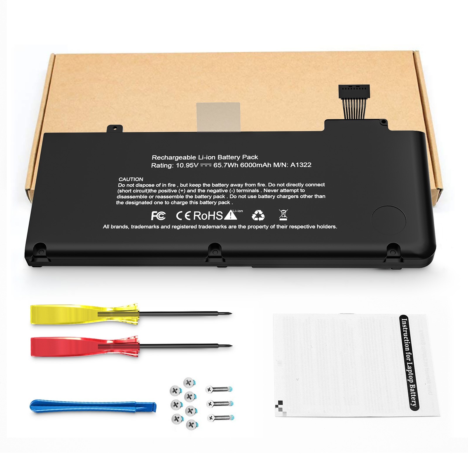 A1322 Battery for Apple Macbook Pro 13 inch A1278 Mid 2012 2010 2009 Early 2011