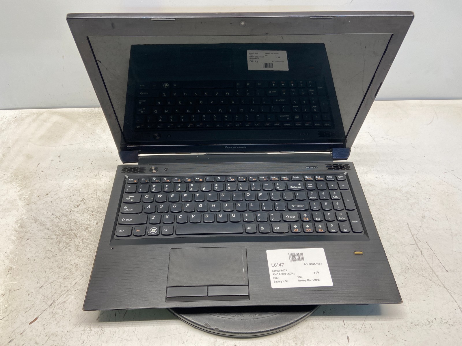 Lenovo B575 AMD E-350 1.6GHz 2 GB NO HDD