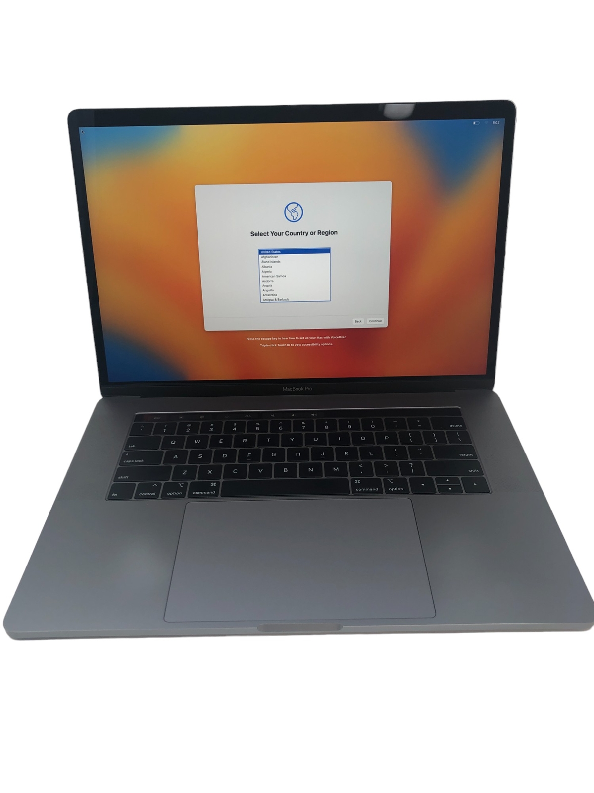 APPLE MACBOOK PRO A1990 2018 i7 2.6GHZ 32GB 512GB Grade D