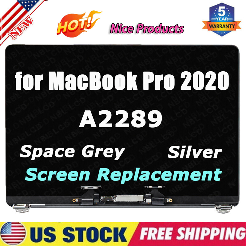 Silver Gray for Apple MacBook Pro A1989 A2159 A2289 LCD Screen Display Assembly