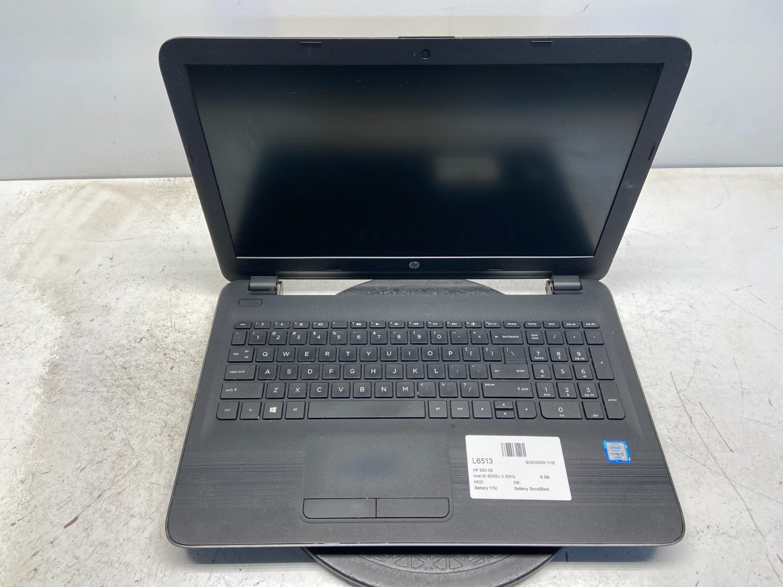 HP 250 G5 Intel i5-6200U 2.3GHz 8 GB NO HDD