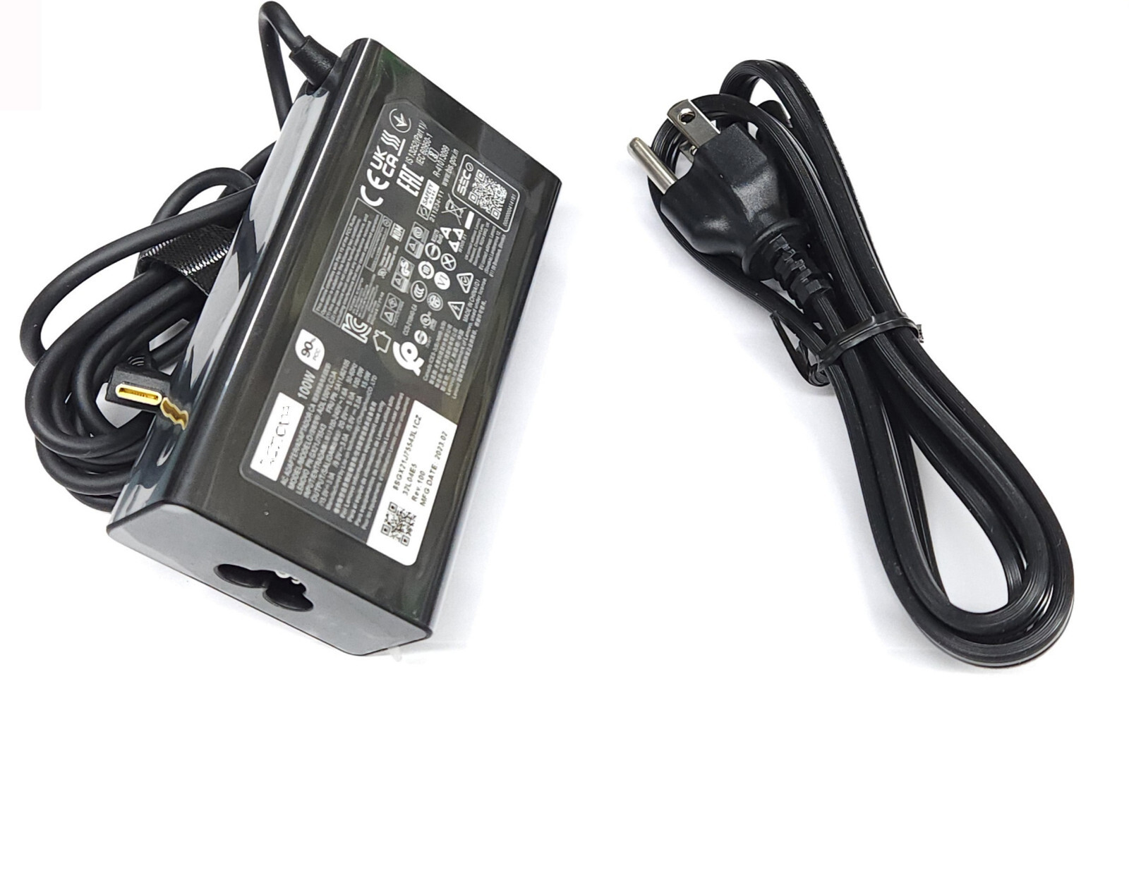 New Genuine 100W USB C AC Charger for Lenovo ThinkPad P14s Gen 5 21G2001VUS 21G2