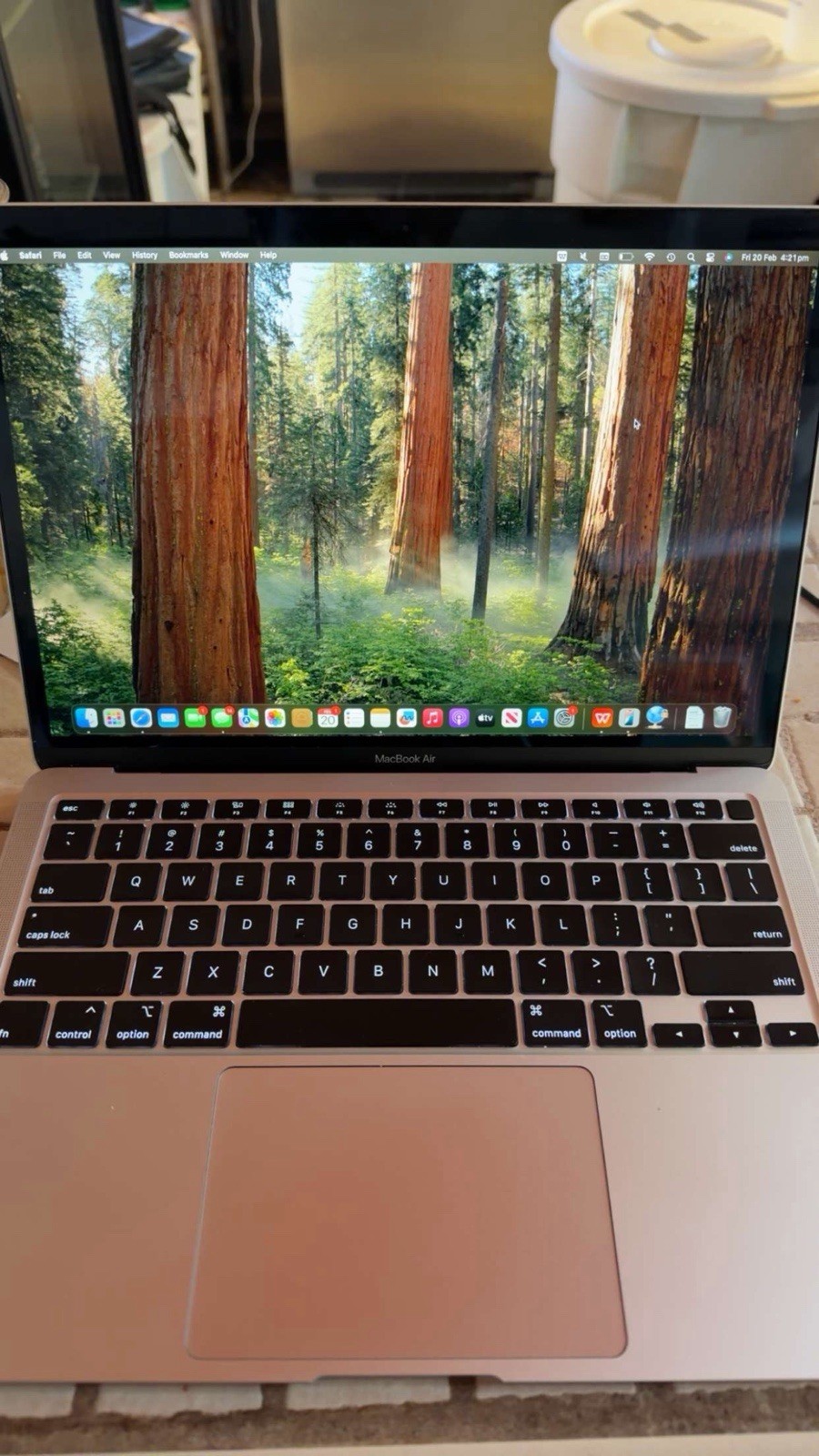 Apple MacBook Air 13″ Silver Laptop SSD Backlit Keyboard Webcam Wi-Fi