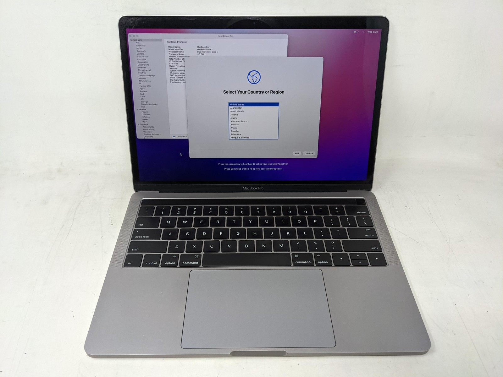 APPLE MACBOOK PRO A1706 2017 i7 3.5GHz 16GB 1TB *GRADE D*