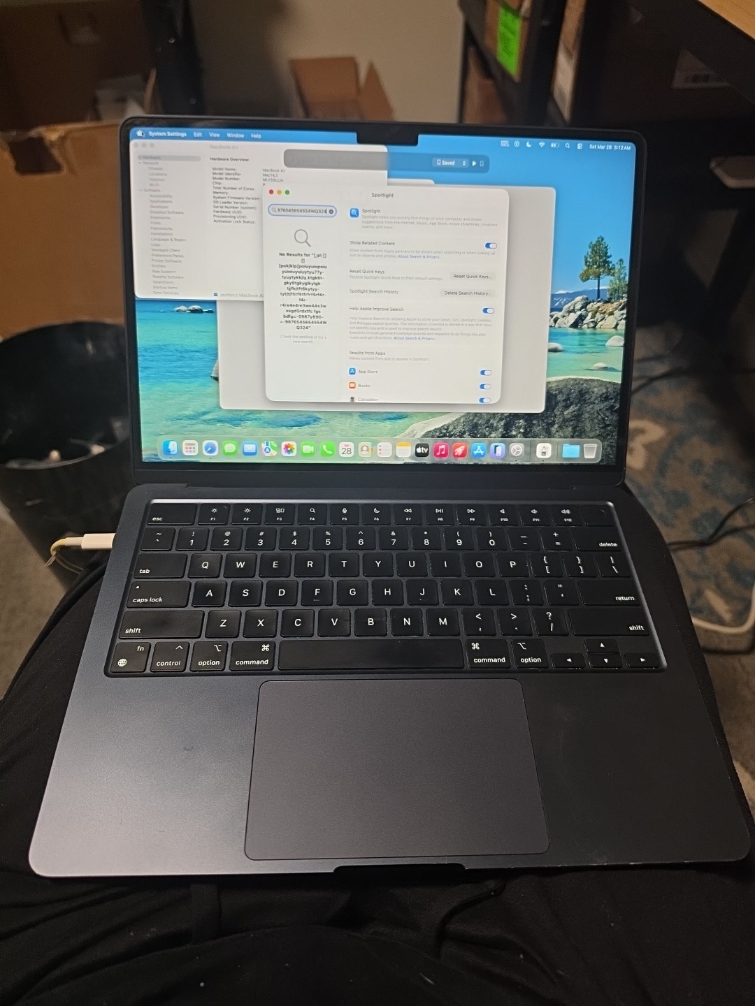 Apple MacBook Air 13.6″ (256GB SSD, M2, 8GB) Laptop – Midnight – MLY33LL/A…